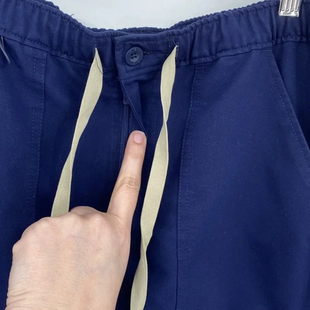 FIGS Technical Collection Cargo Scrub Pants Mens Size Medium Blue Nursing‎
